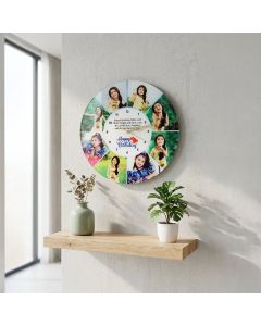 12x12 Inch 3 MM Acrylic clock -Round-12 inch-3 mm